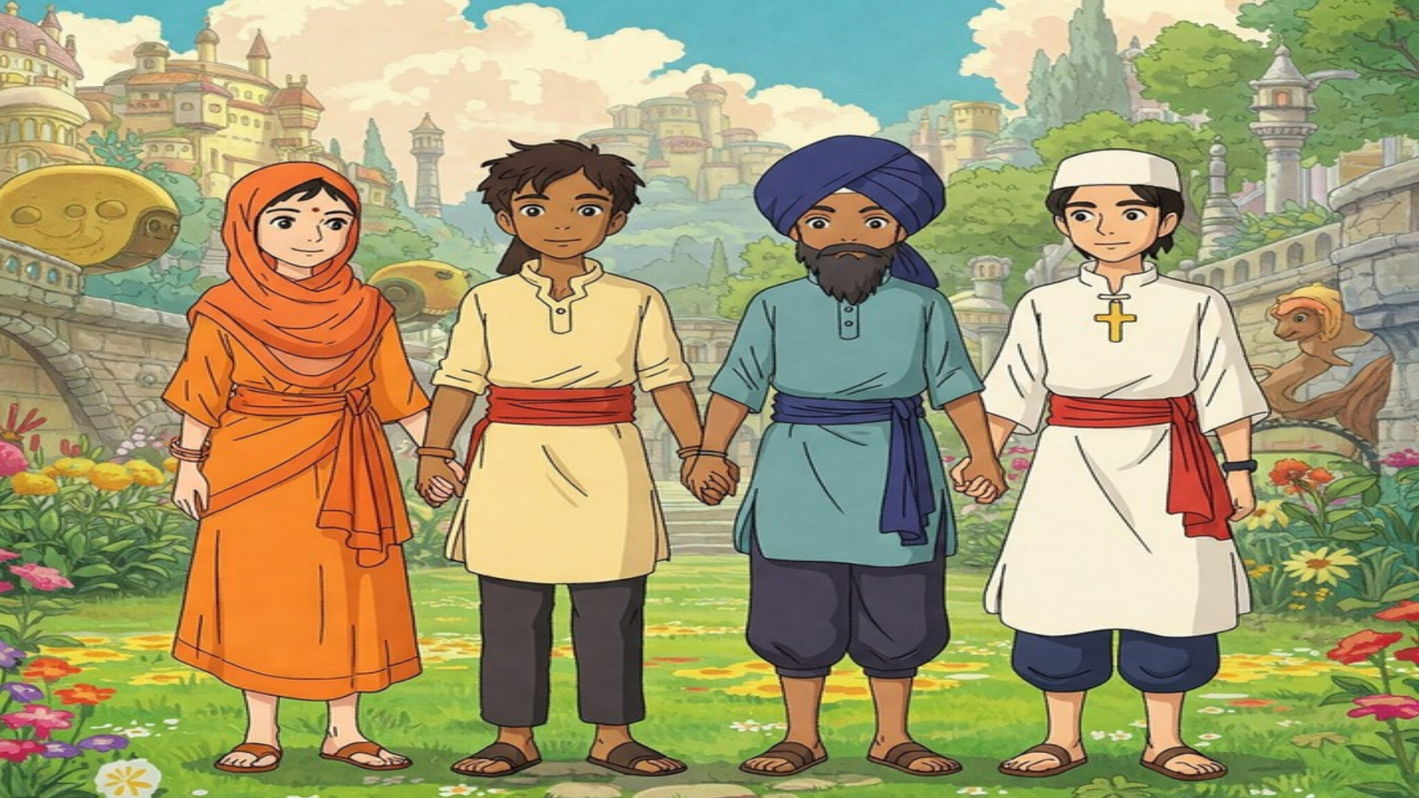 Image in Ghibli animation style