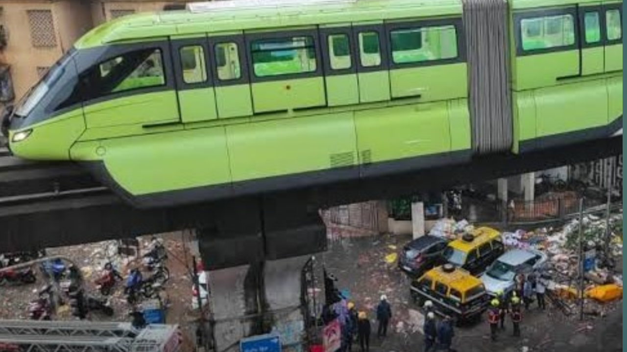 मोनोरेल पटरी से उतरी