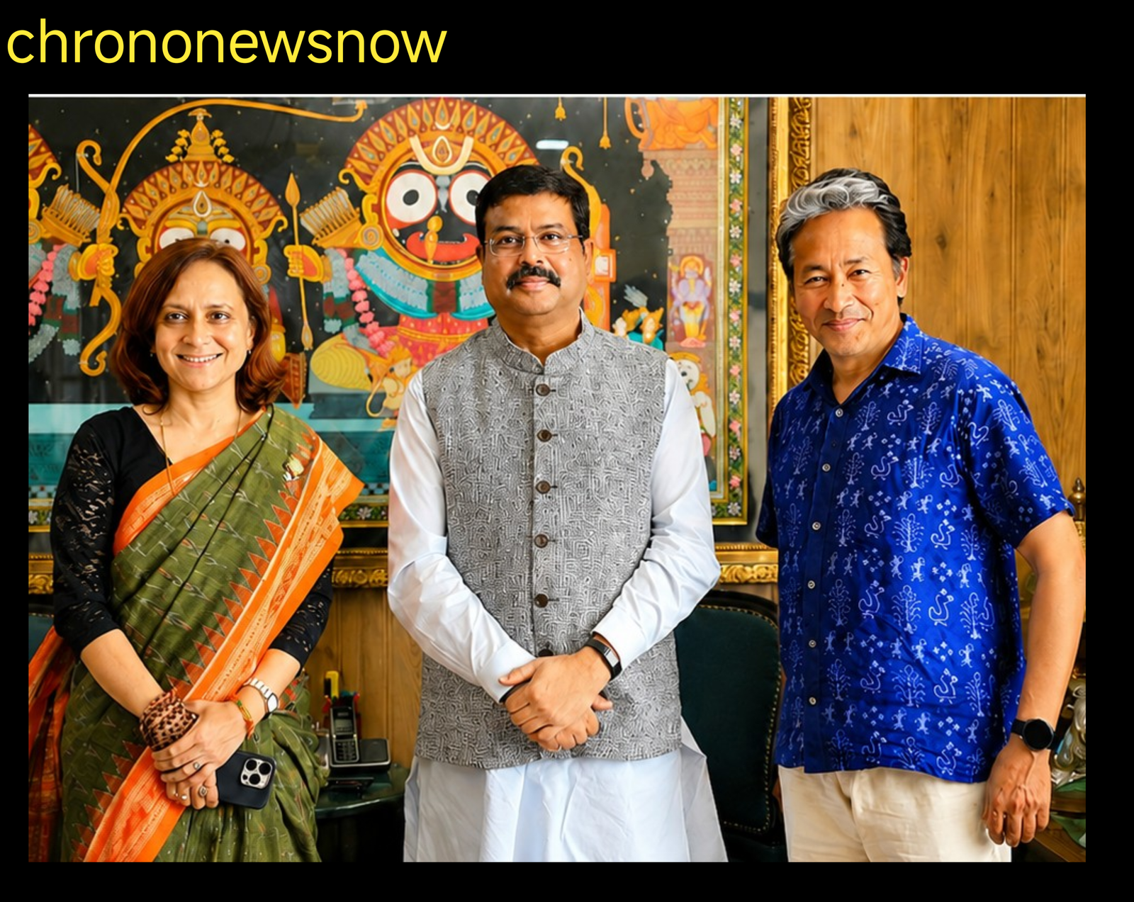 सोनम वांगचुक धर्मेंद्र प्रधान