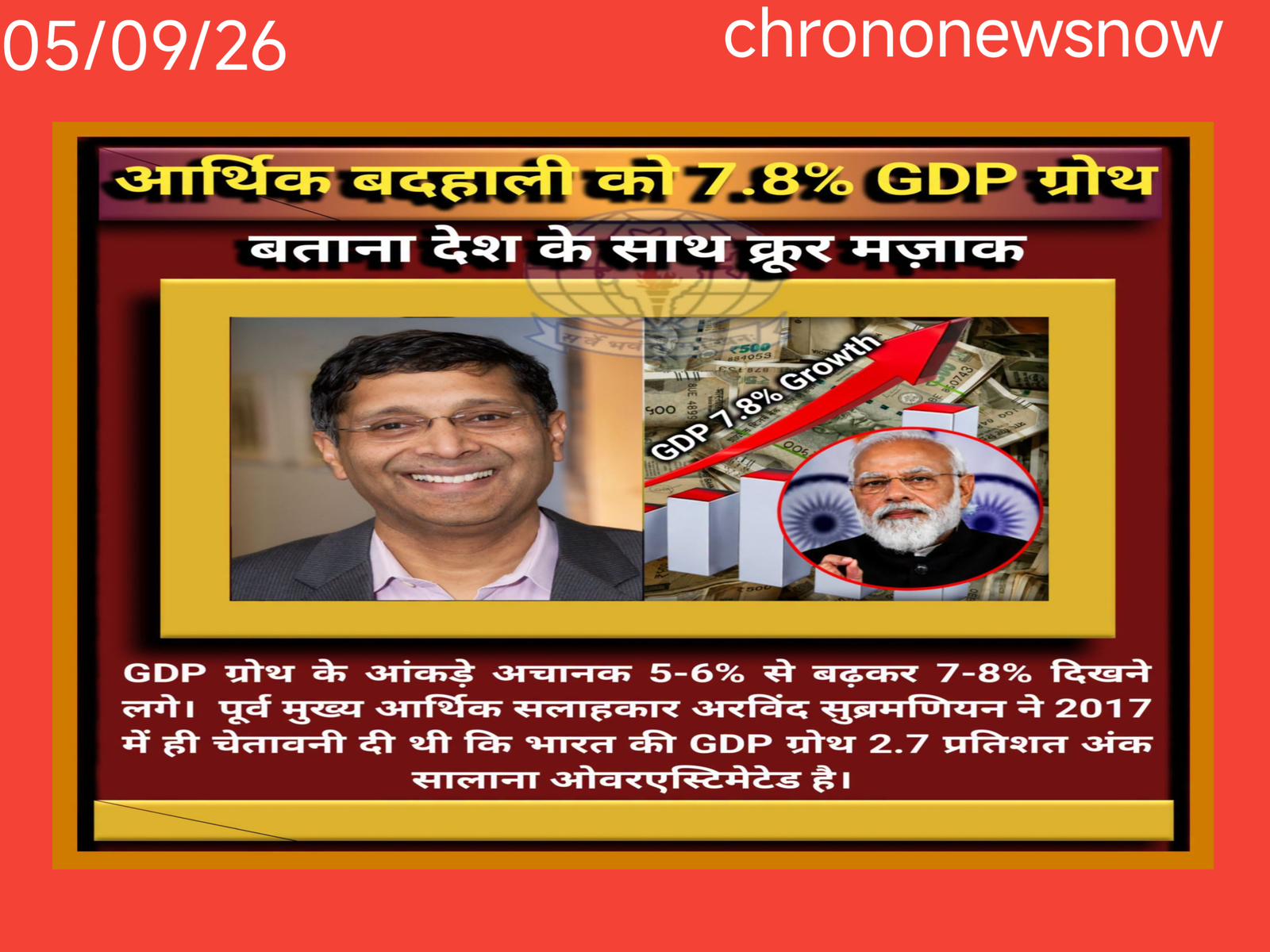 भारत जीडीपी ग्रोथ विवाद